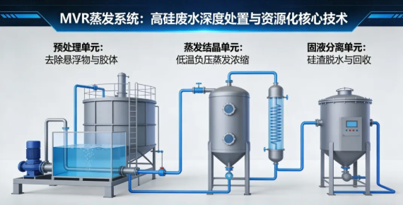 MVR蒸發(fā)系統(tǒng)：高硅廢水深度處置與資源化核心技術